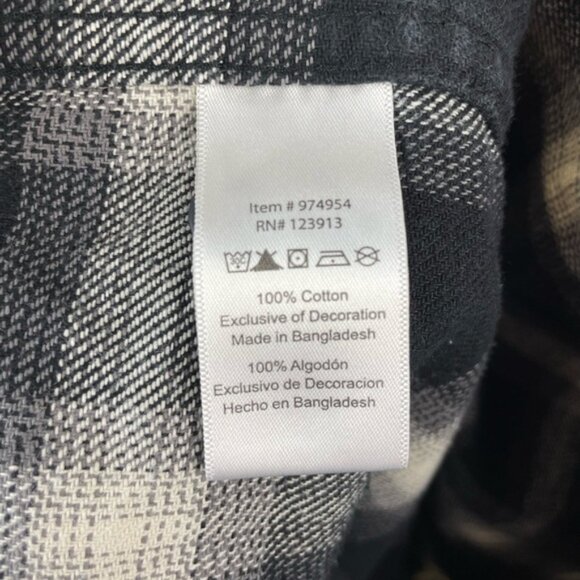 JACHS Flannel Button Down Shirt Size L EUC - Picture 8 of 8